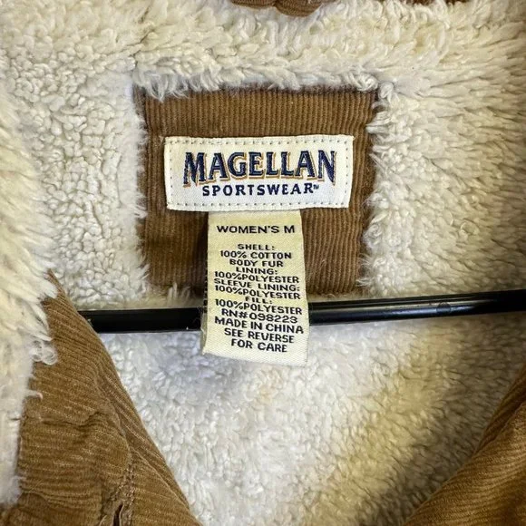 Magellan Sportswear Corduroy Light Brown Women's Medium - Picture 5 of 8